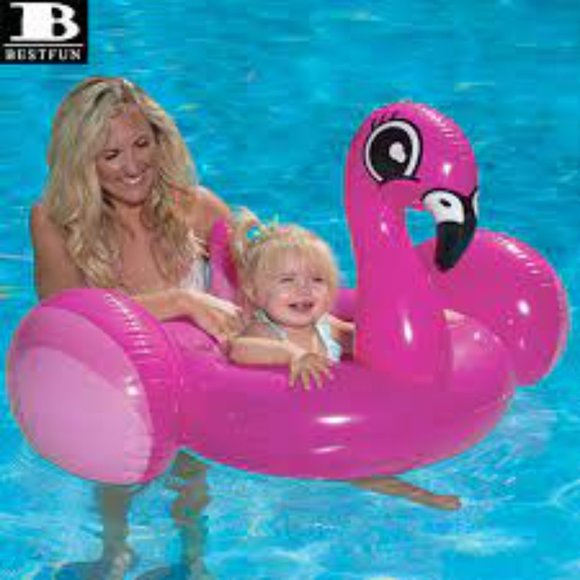 Poolmaster Flamingo Baby Rider. - Picture 3 of 4